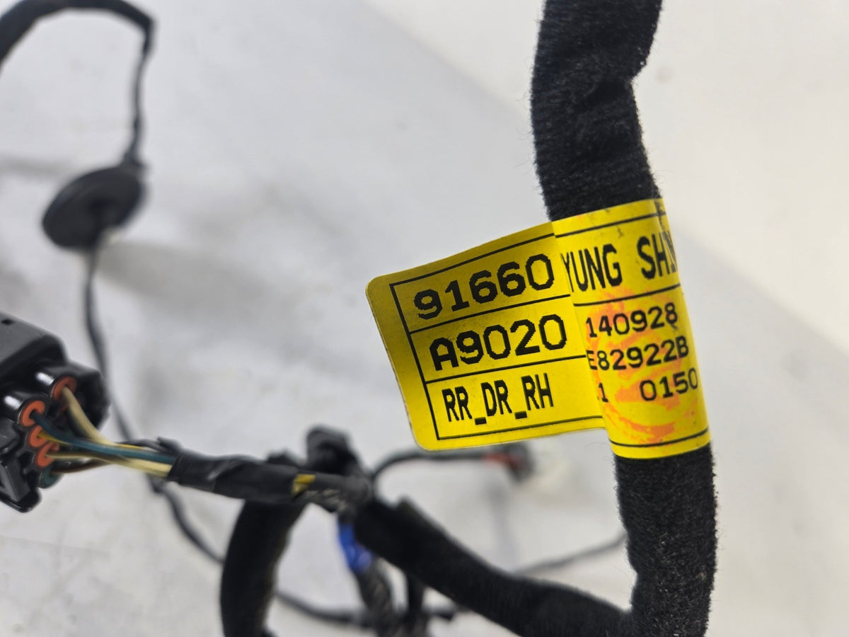 2015 2018 Kia Sedona Right Passenger Sliding Door Wire Wiring Harness 91660A9020