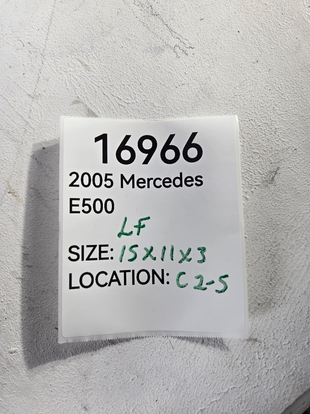 2003 2006 Mercedes Benz E320 E350 E500 Left Driver Front Cowl Kick Trim Speaker