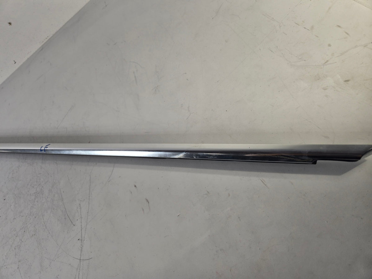 2010 2016 BMW 528i Left Driver Front Door Outer Molding Trim OEM Aluminum