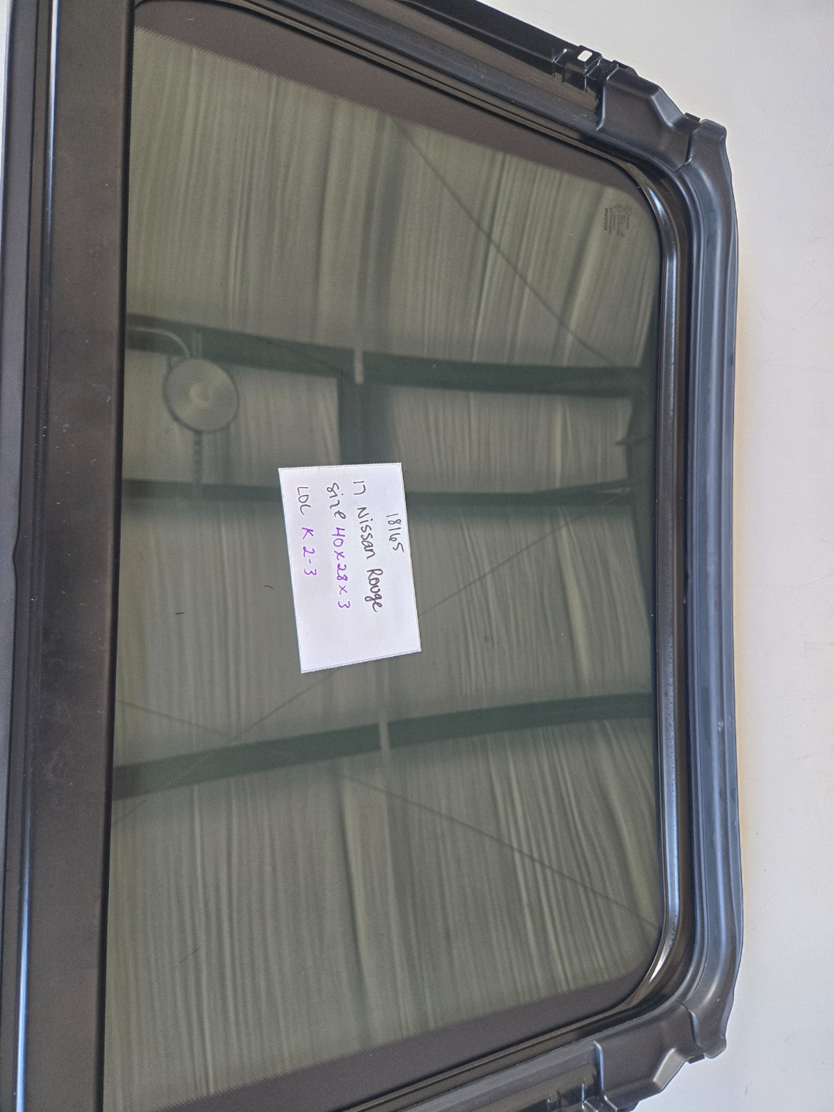 2020 Nissan Rogue panoramic REAR fixed sunroof sun moon roof glass panel OEM