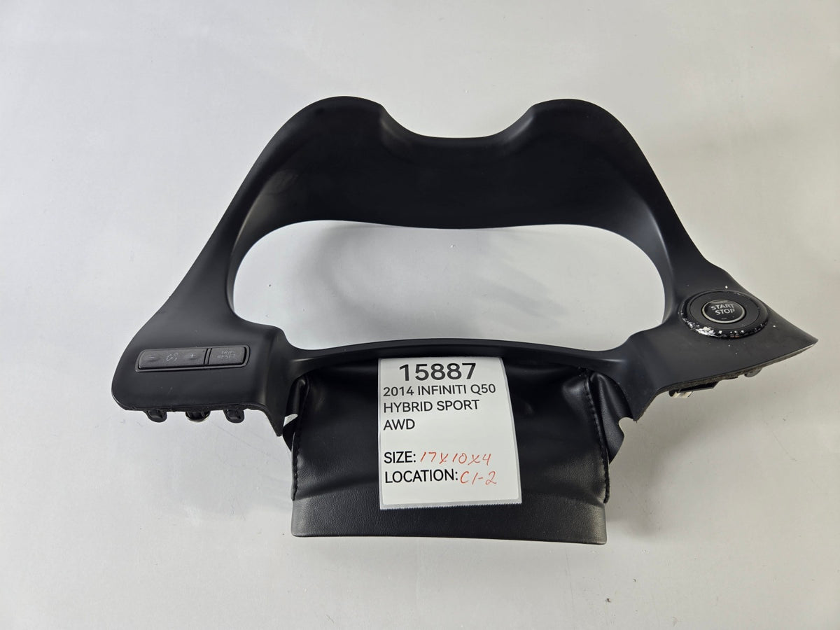 2014 2024 Infiniti Q Q50 Dash Instrument Cluster Bezel Trim With Switch OEM