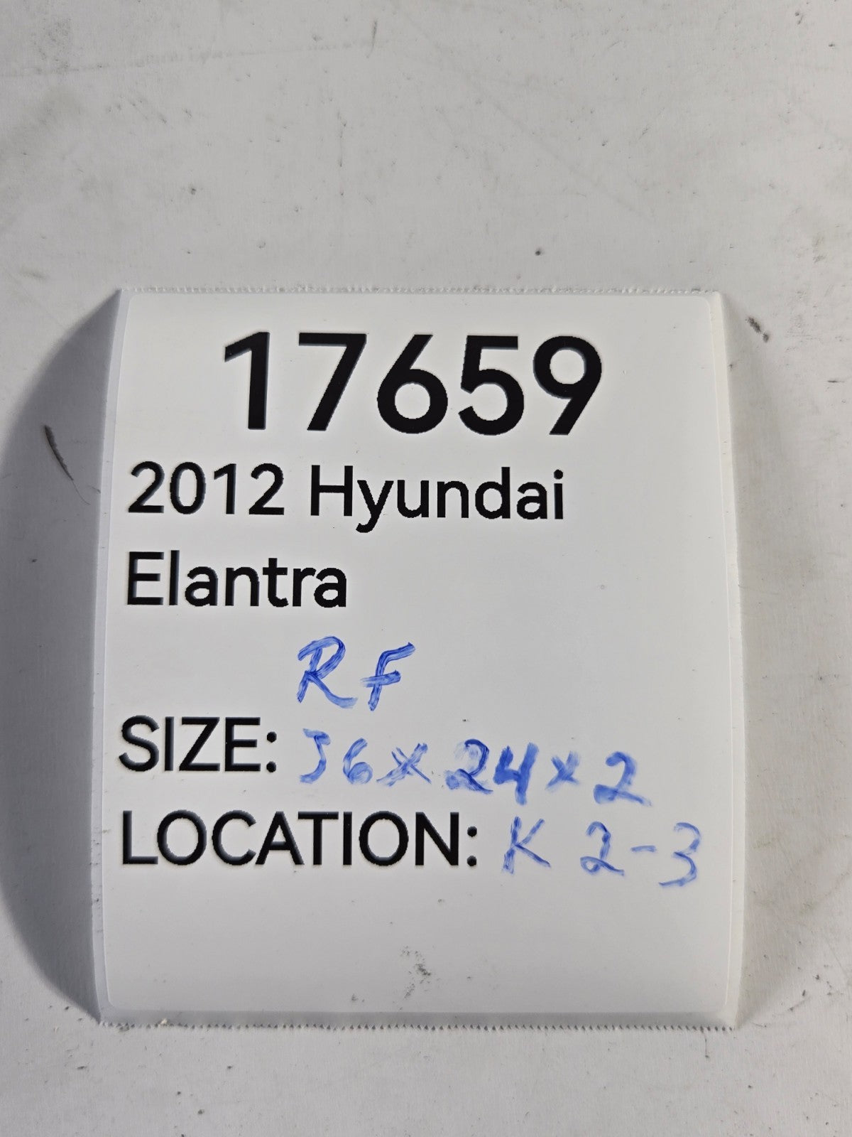2011 2013 Hyundai Elantra Right Passenger Side Front Door Window Solar Glass OEM