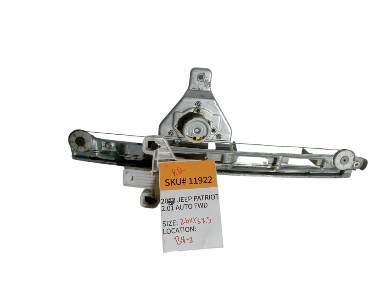 2012-2015 Jeep Patriot Right Rear Window Regulator Classic Style OEM 11922