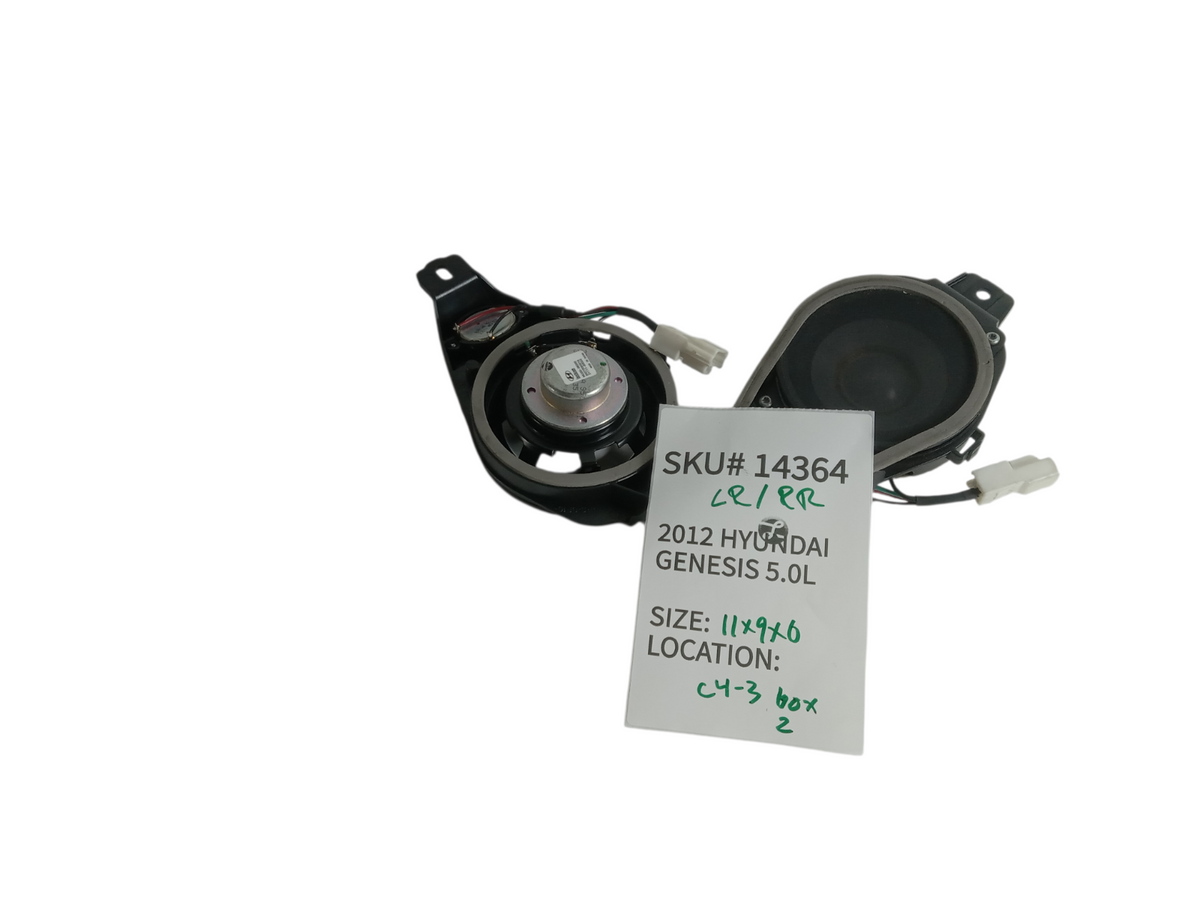 2012-2014 Hyundai Genesis Left Right Rear Decklid Audio Speaker 2Pec OEM 14364