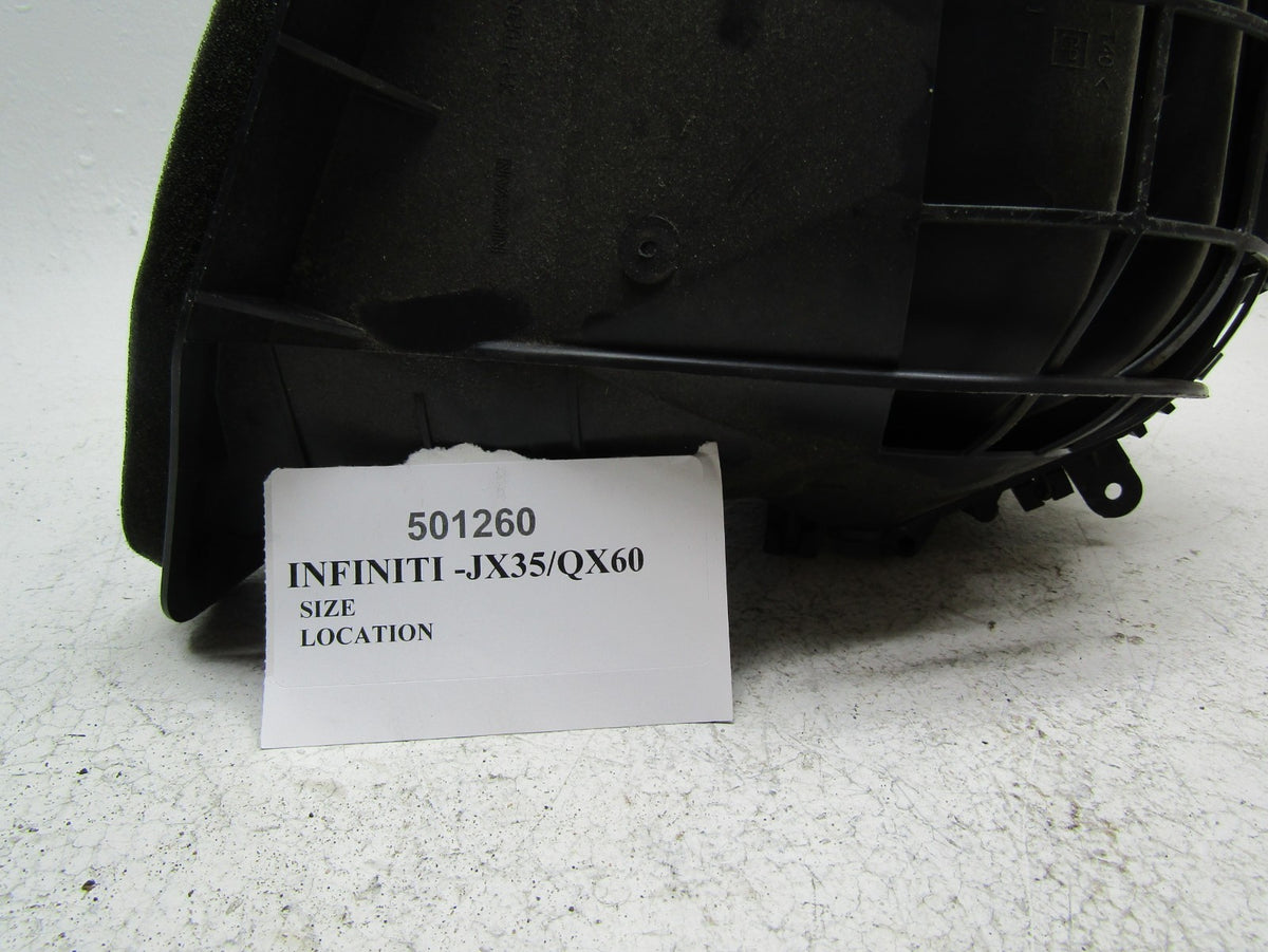 2014 Infiniti Qx60 front dash heater ac air blower motor housing box hvac OEM