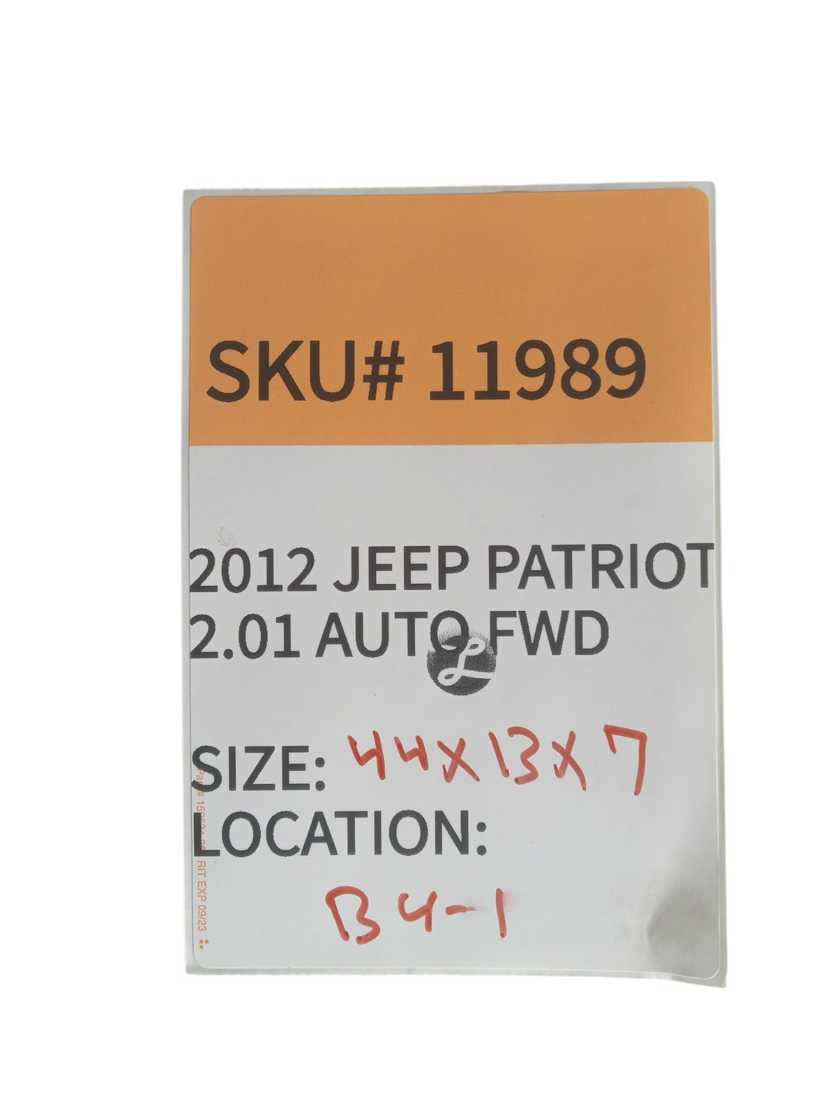 2012-2015 Jeep Patriot Front Stabilizer Bar 05105101AD OEM 11989