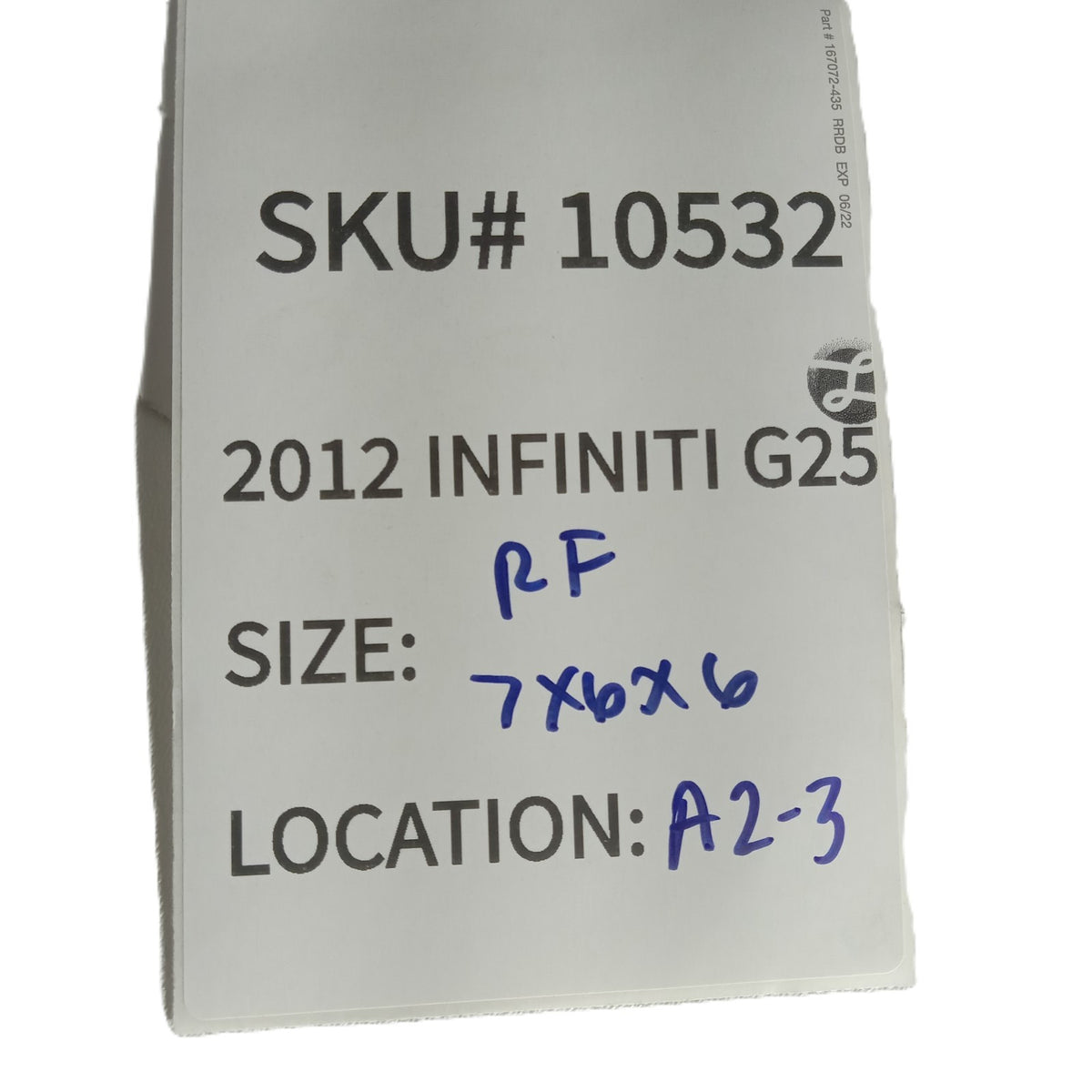 2011-2012 Infiniti G25 Right Front Dash AC Vent Assembly OEM 10532