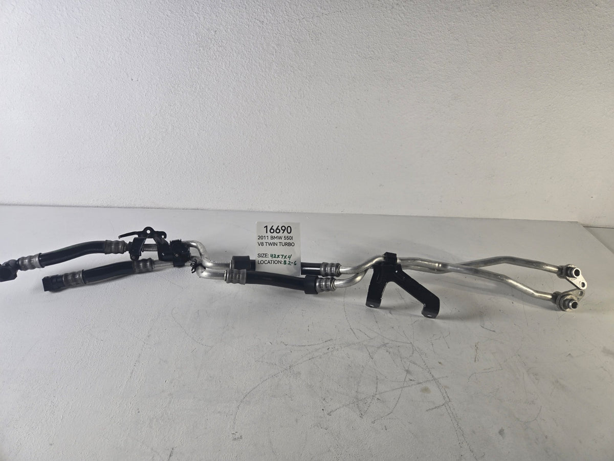 2010 2015 BMW 5 Series 550i GT Transmission Oil Cooling Hose Line Pipe OEM
