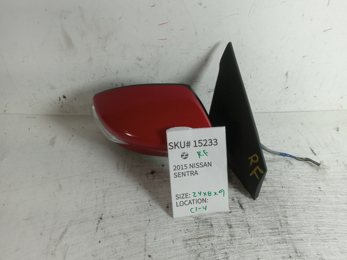 2013-2015 Nissan Sentra Right Front Door Side Rear View Mirror Heated OEM 15233