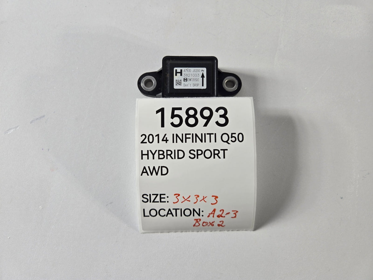 2012 2019 Infiniti M M35H Q Q50 Q70 Yaw Rate Gravity G-Sensor OEM 47930JG200