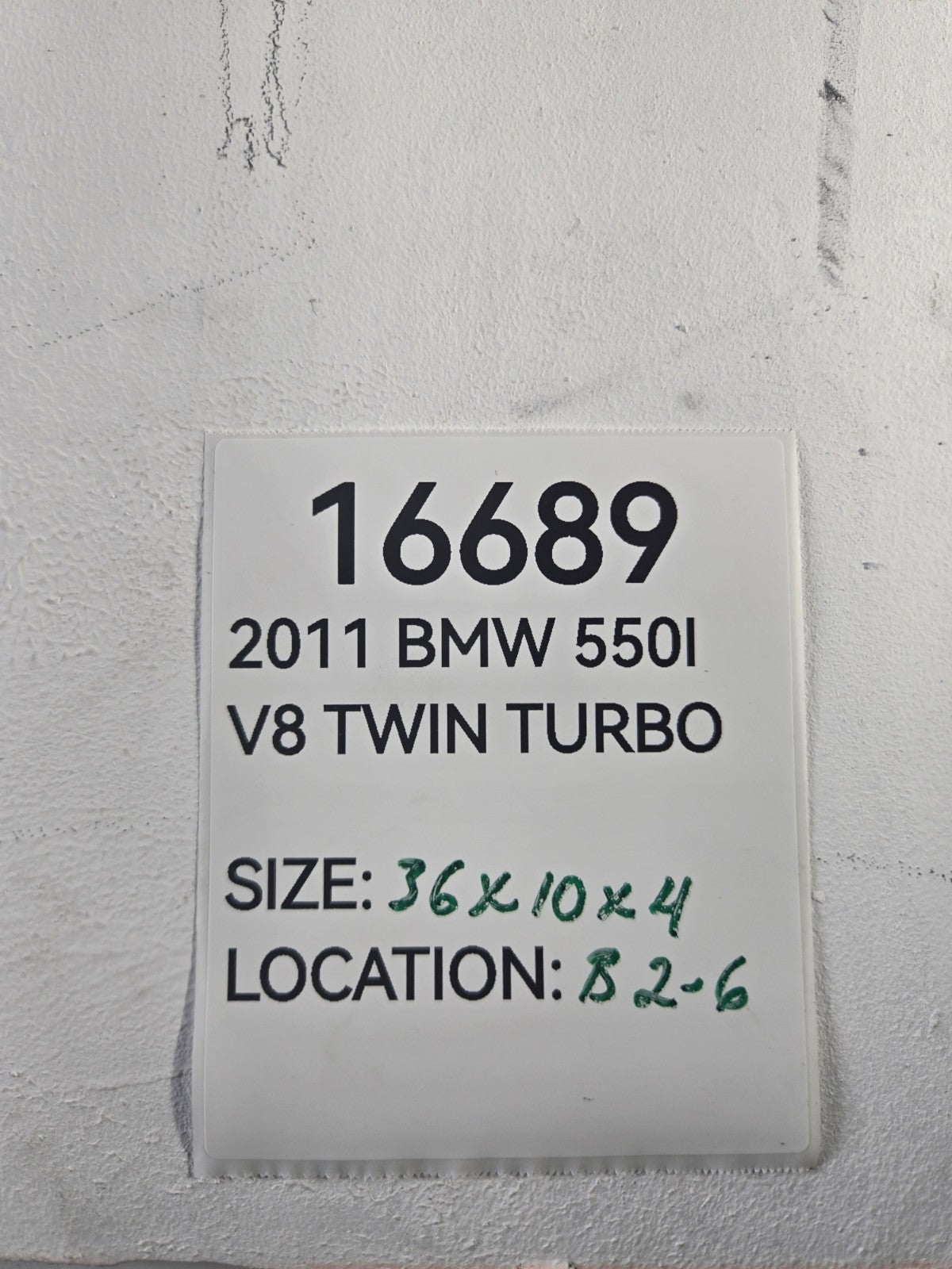 2010 2017 BMW 5 Series 550i A/C AC Pressure Hose Line Pipe Tube OEM 64539119994