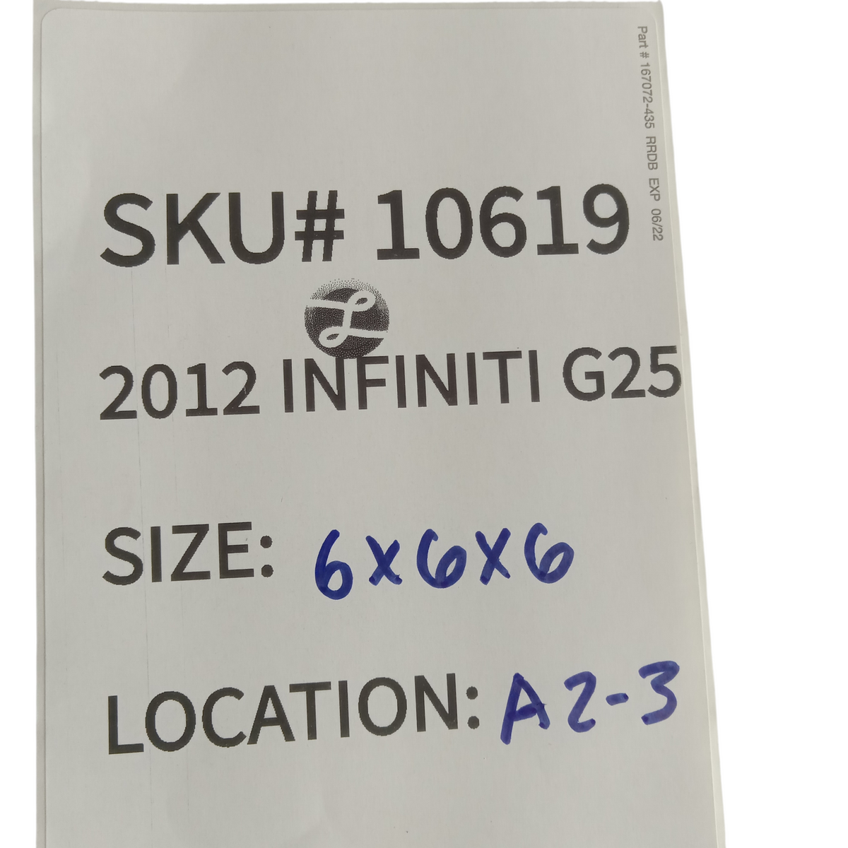 2011 2012 Infiniti G25 Left Rear Seat Belt Buckle Receiver Driver Side OEM 10619