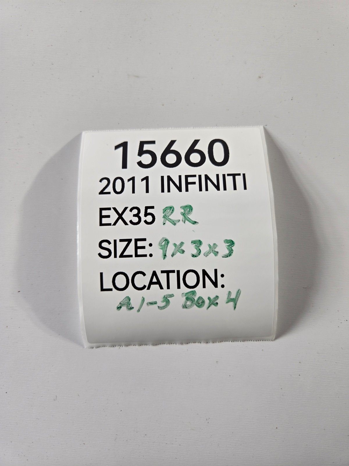 2008 2012 Infiniti EX35 EX37 QX50 Right Passenger Rear Roof Grip Grab Handle OEM