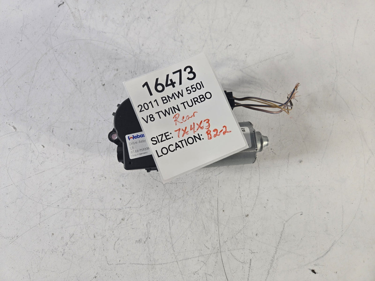 2010 2023 BMW 528i 540i 550i Sunroof Moonroof Sun Moon Roof Shade Motor Rear OEM