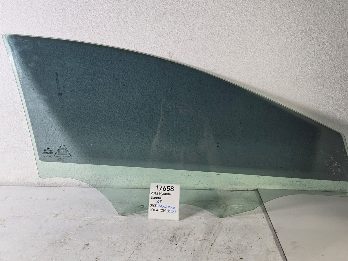 2011 2013 Hyundai Elantra Left Driver Side Front Door Window Solar Glass OEM