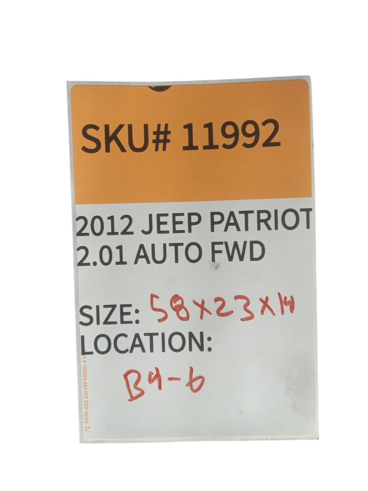 2012 2013 2014 Jeep Patriot Dash Instrument Panel Dashboard OEM 1HM451DVAE x