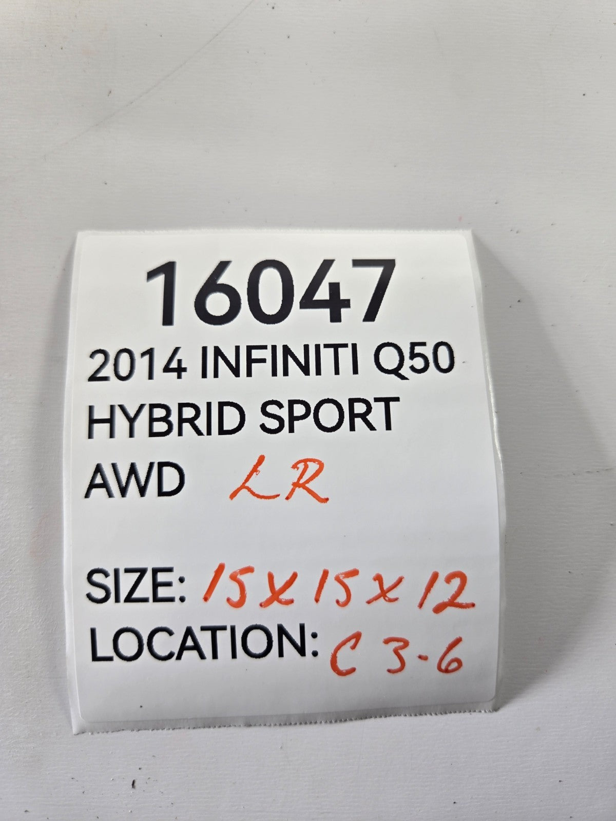 2011 2024 Infiniti Q50 Q70L Left Driver Rear Suspension Spindle Knuckle Hub