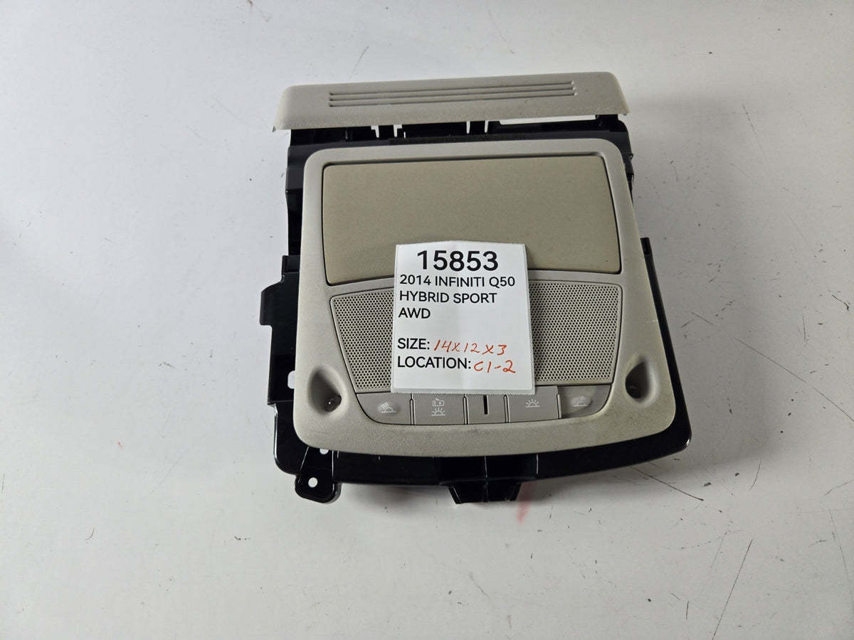 2014 2016 Infiniti Q Q50 Overhead Roof Map Dome Light Lamp With Bracket OEM