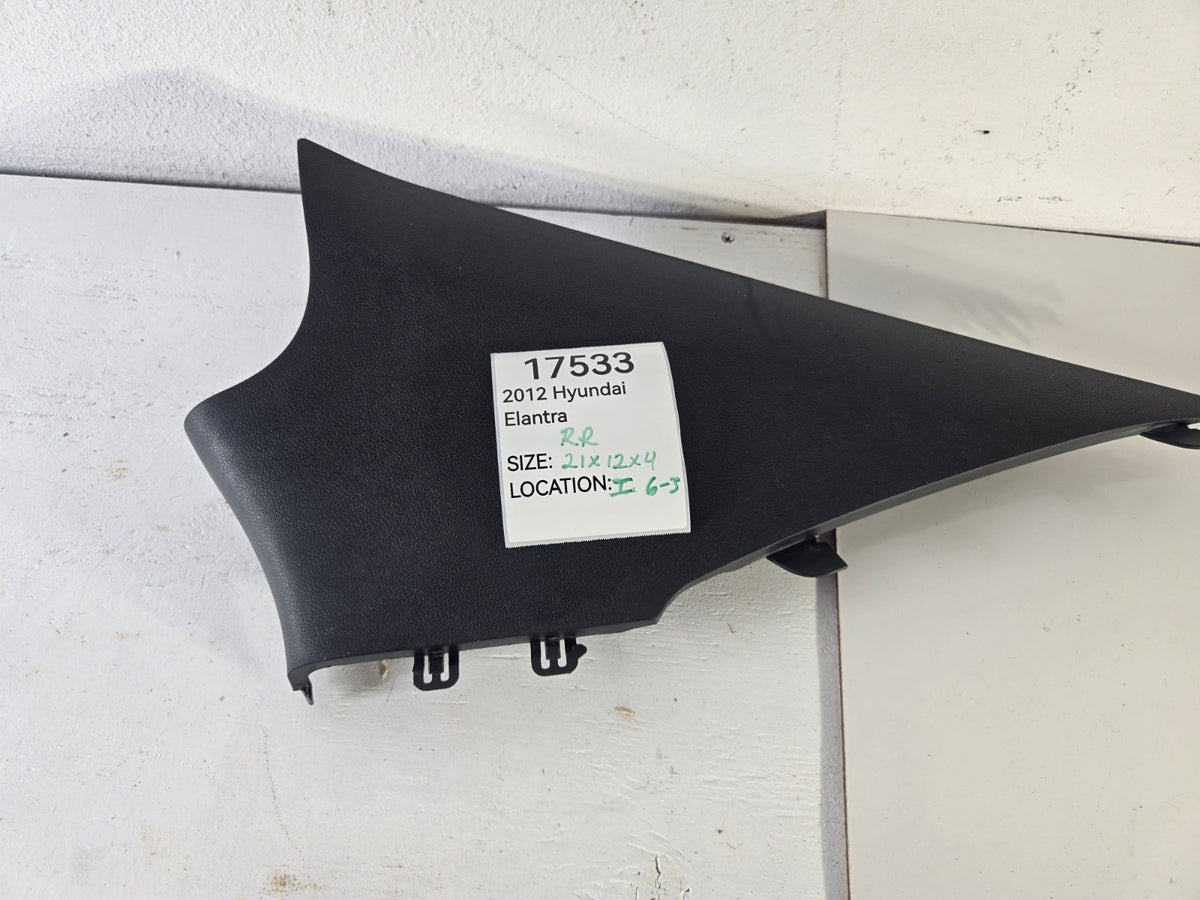 2011 2015 Hyundai Elantra Right Passenger Side Rear C Pillar Upper Trim Panel OE