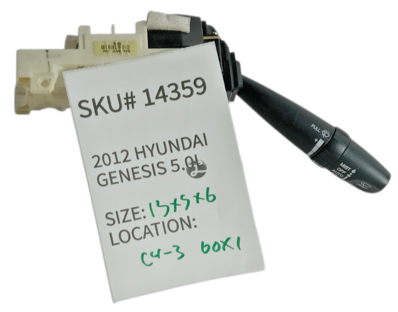 2012 2014 Hyundai Genesis Driver Steering Column Wiper Switch OEM 934003M031