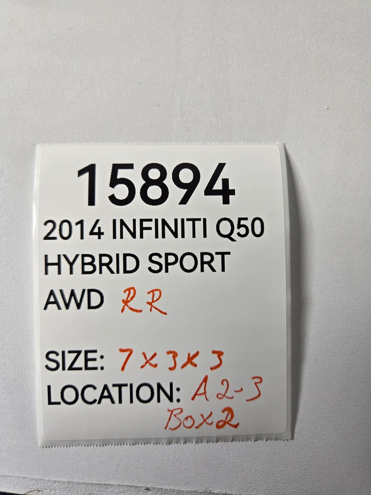 2014 2024 Infiniti Q Q50 Right Passenger Rear Door Check Strap Rod Stopper OEM