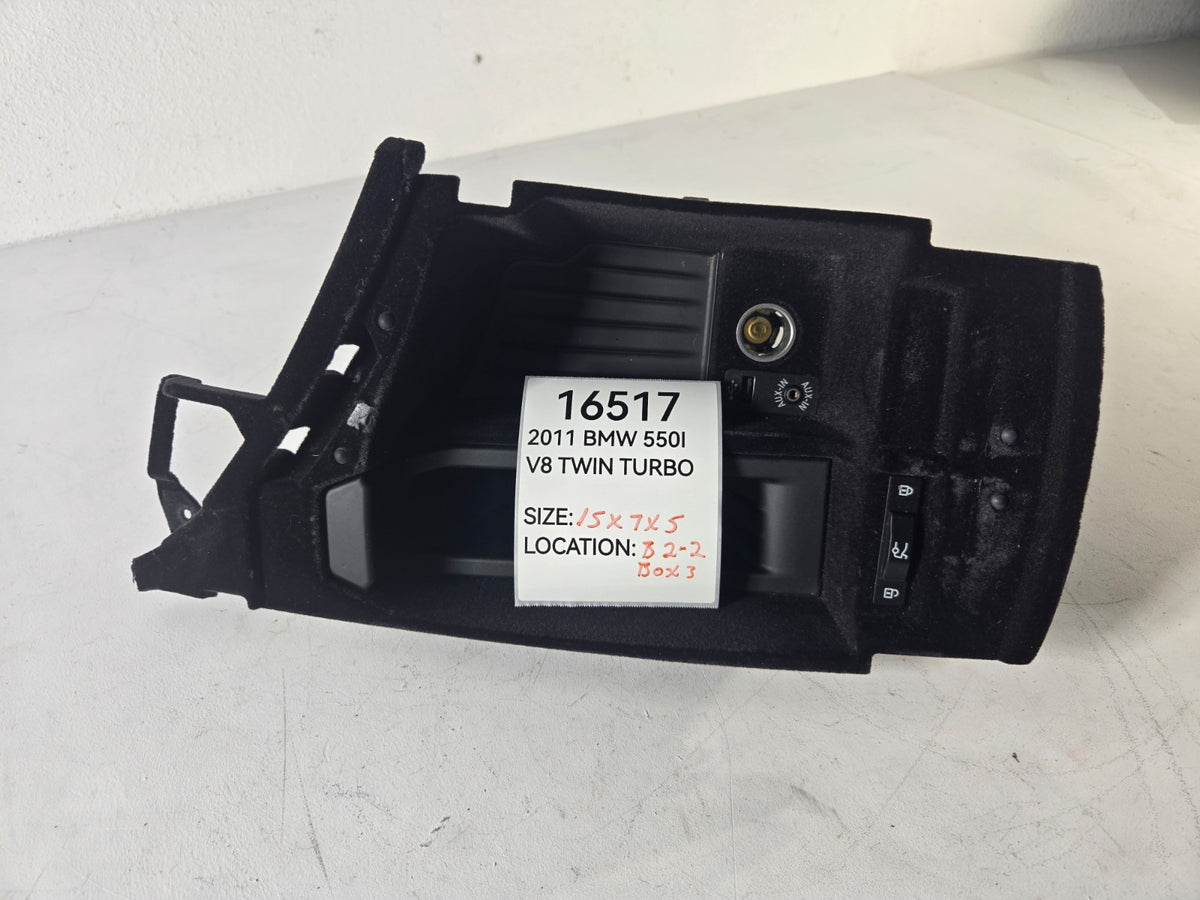 2010 2016 BMW 528i 535d 550i M5 Center Console Arm Rest Storage Compartment OEM