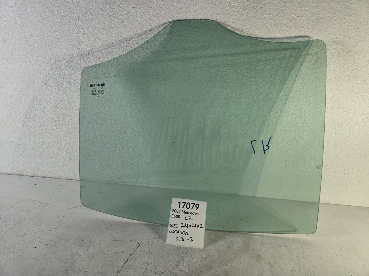 2003 2009 Mercedes Benz E500 Left Driver Side Rear Door Window Glass OEM