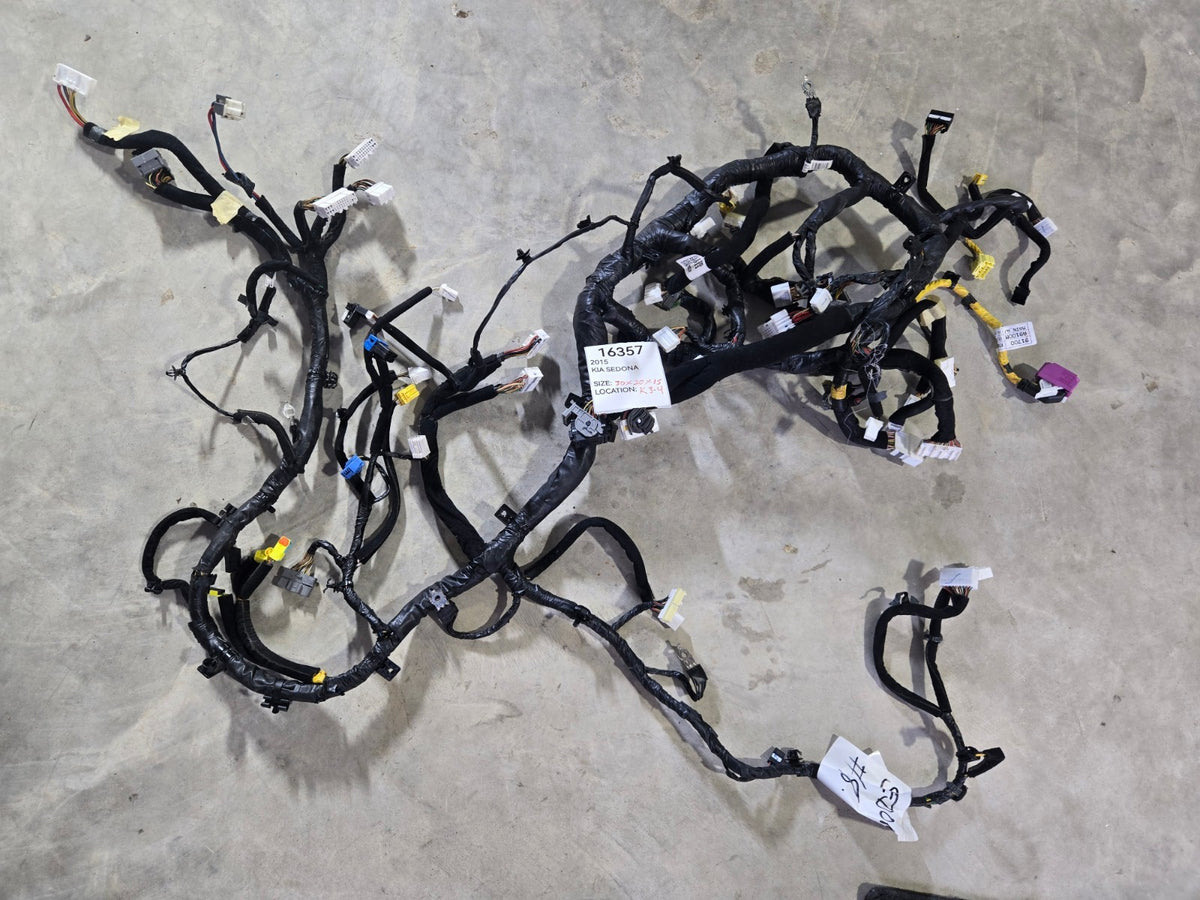 2015 2018 Kia Sedona Dash Instrument Panel Wire Wiring Harness OEM 91115A9911