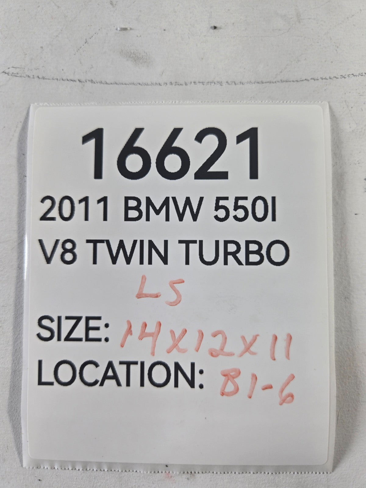 2010 2017 BMW 550i Left Driver Front Bumper Reinforcement Support Bracket OEM