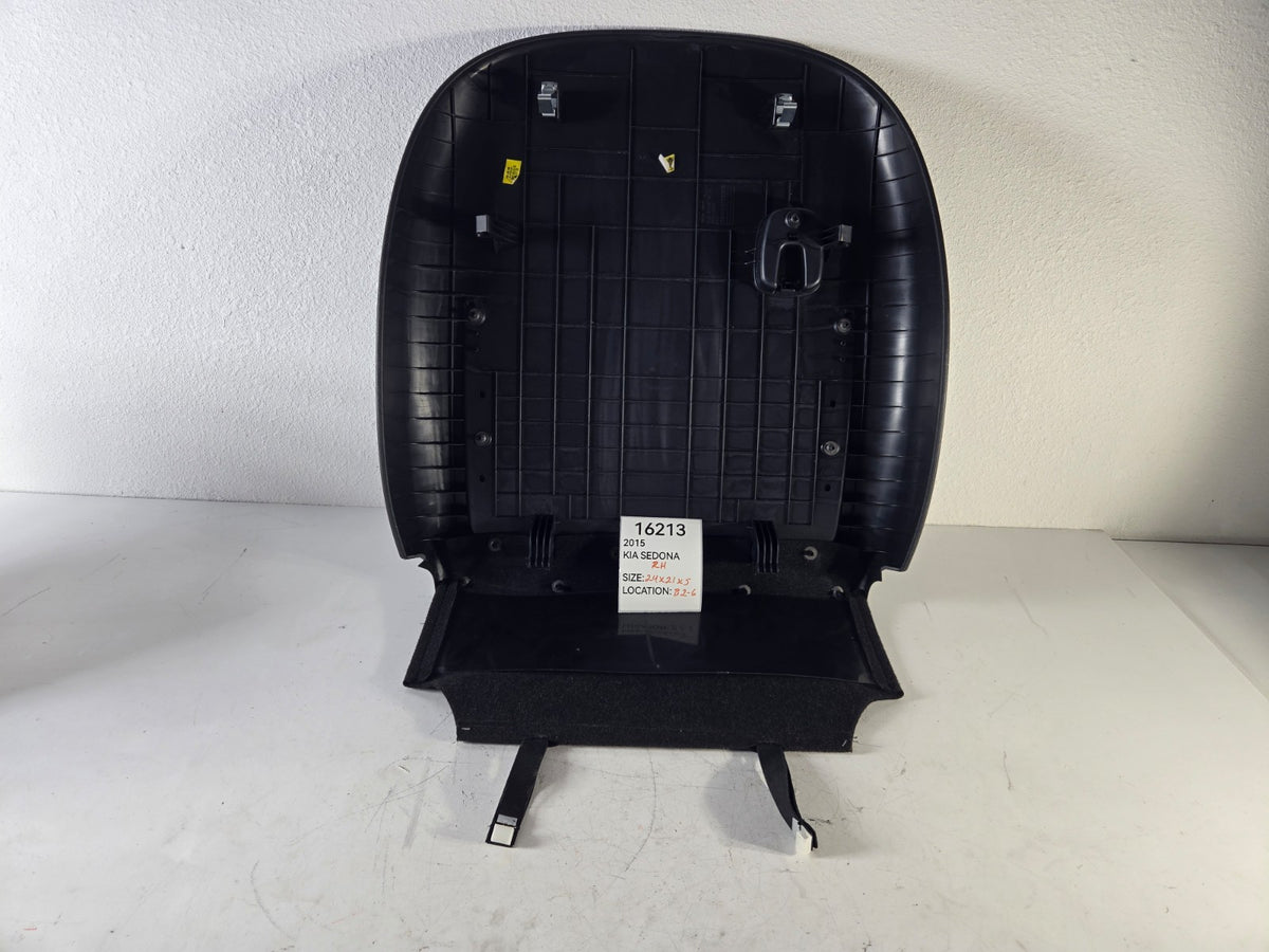 2015 2021 Kia Sedona Right Passenger Front Seat Back Cover Panel OEM 88490A9000