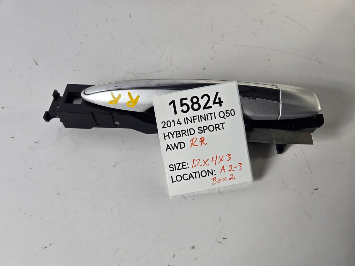 2014 2024 Infiniti Q50 Right Passenger Rear Door Handle Opener Exterior OEM