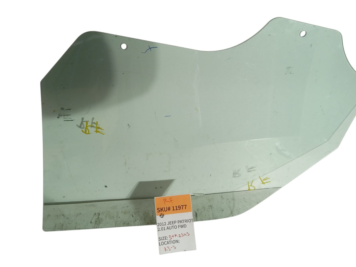 2012-2015 Jeep Patriot Right Front Door Window Glass W Factory Tint OEM 11977