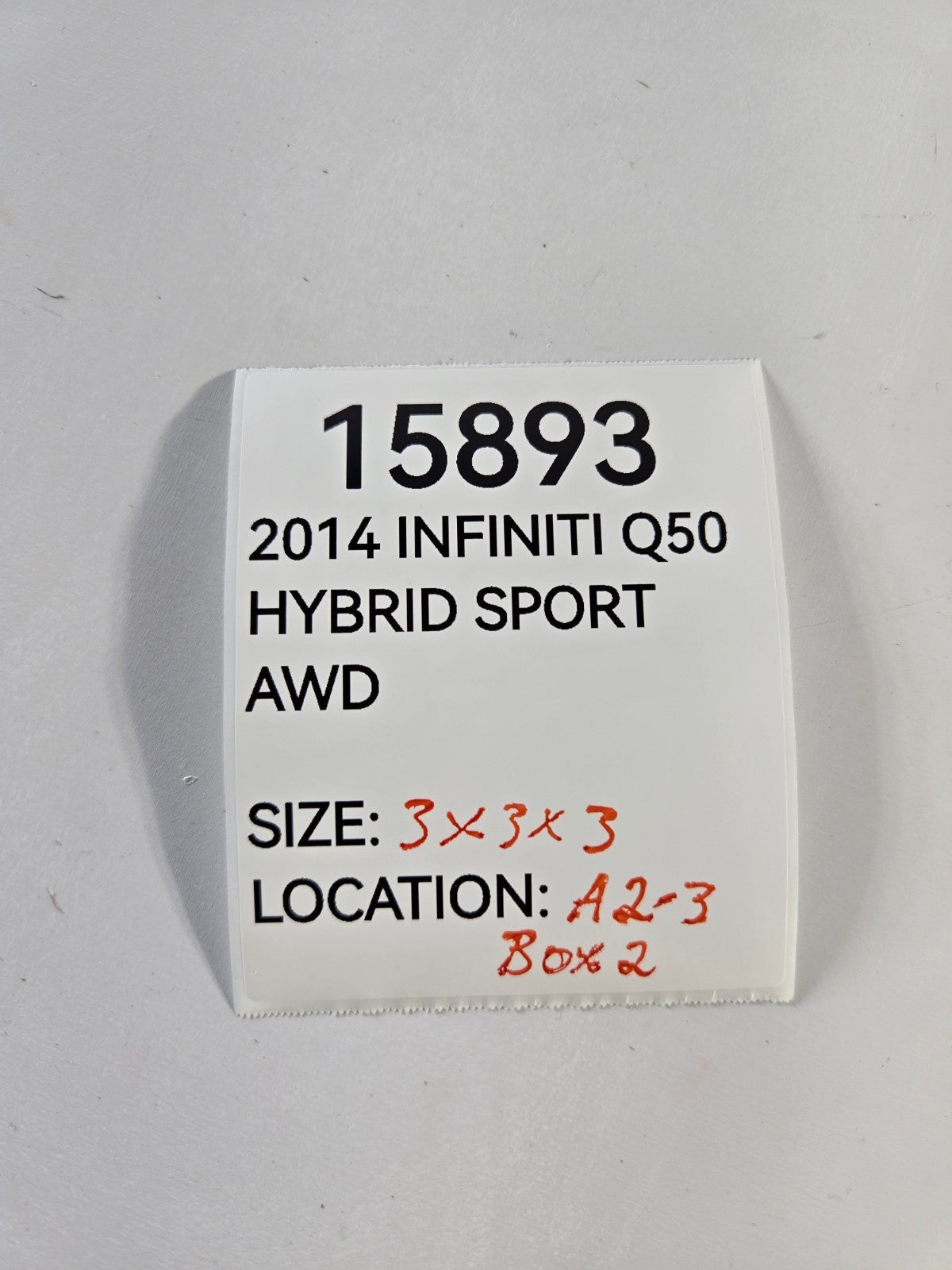 2012 2019 Infiniti M M35H Q Q50 Q70 Yaw Rate Gravity G-Sensor OEM 47930JG200