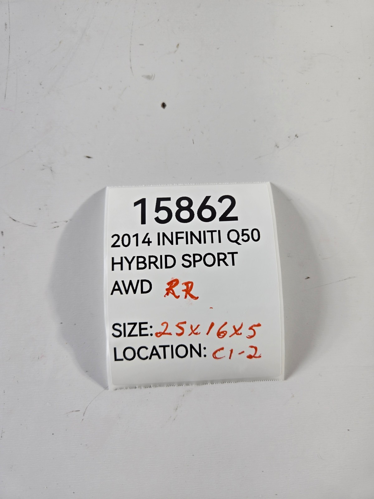 2014 2024 Infiniti Q50 Right Passenger Rear C Pillar Trim Cover OEM 769344GA0A