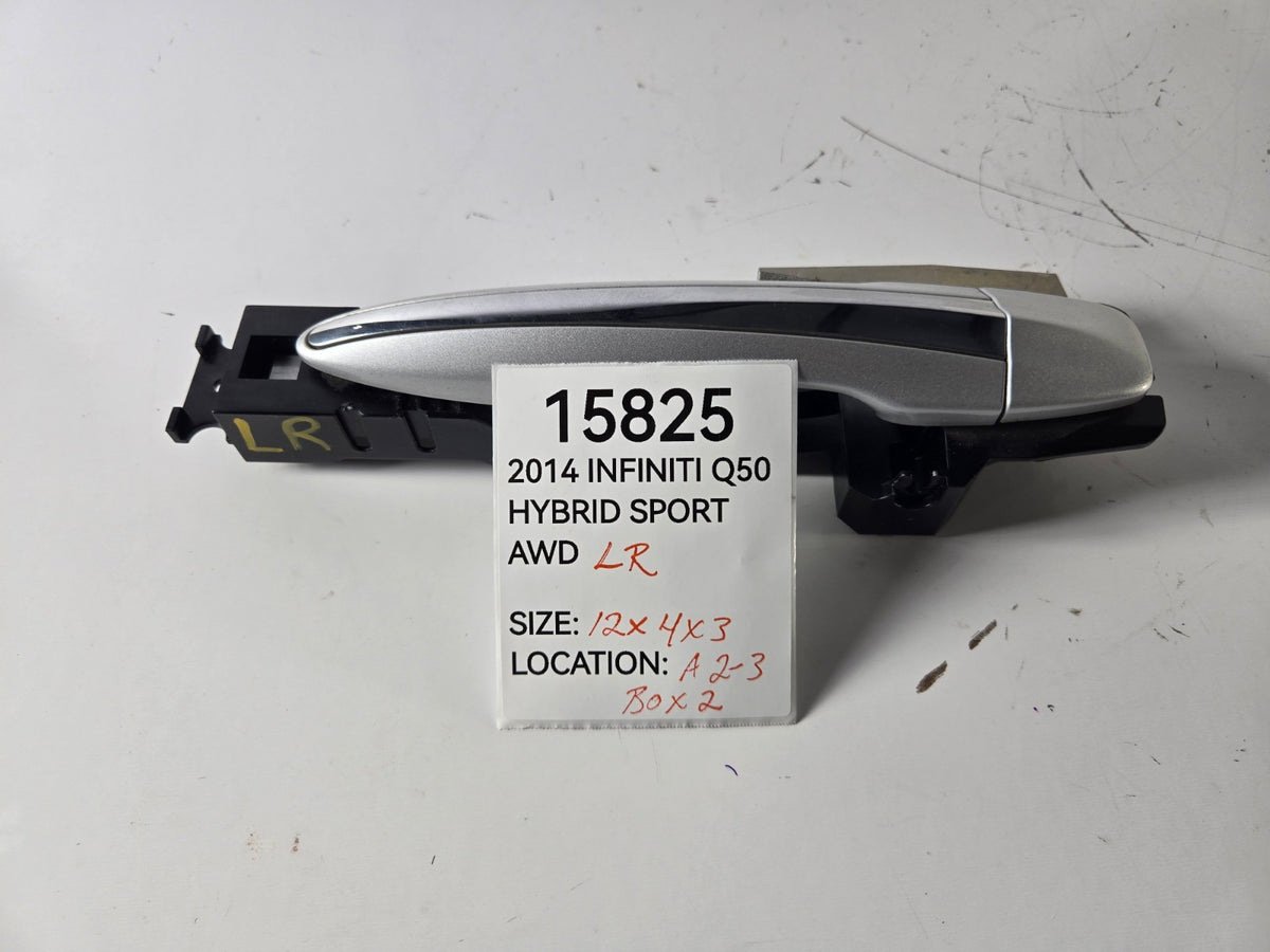 2014 2016 Infiniti Q50 Left Driver Rear Door Handle Opener Exterior OEM