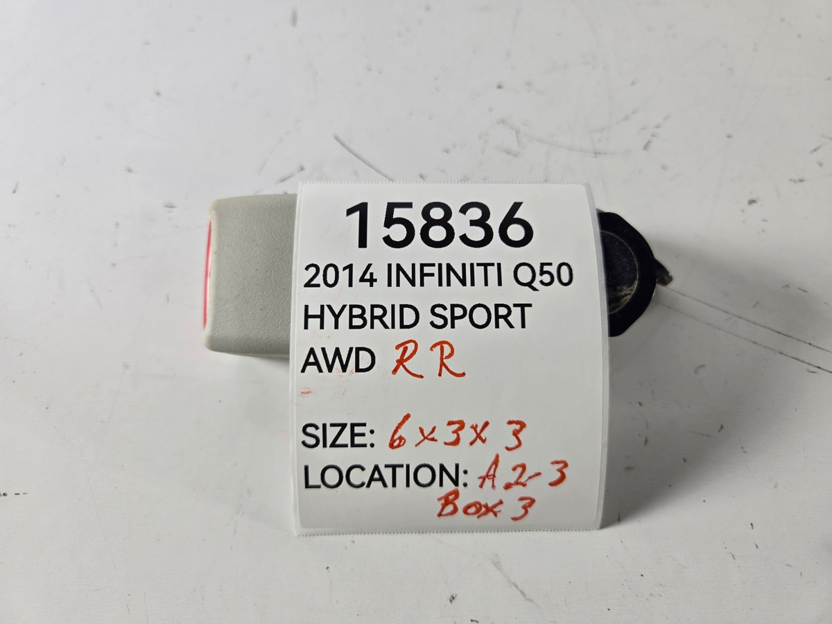 2014 2017 Infiniti Q50 Right Passenger Rear Seat Belt Buckle OEM 888424HB0B