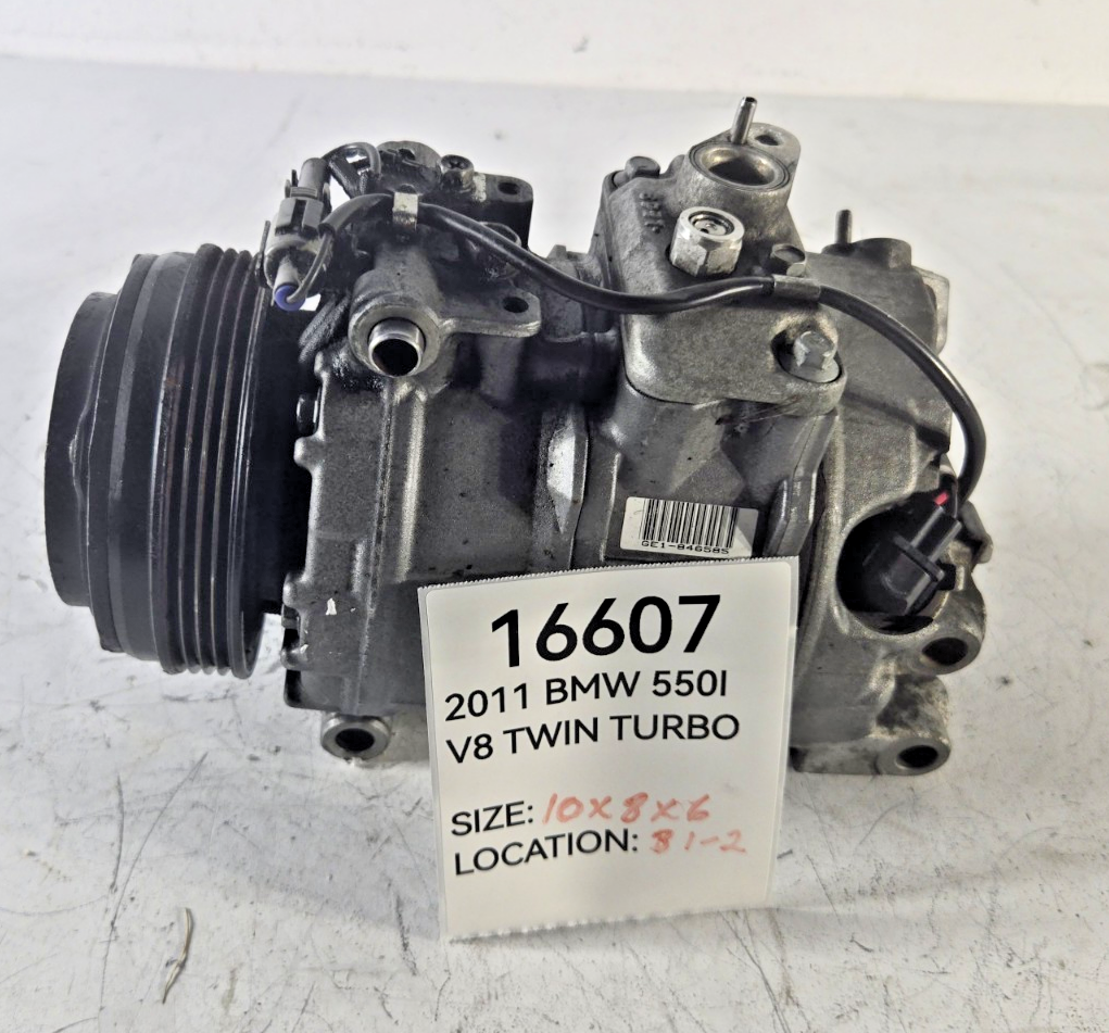 2010 2011 2012 2013 2014 2015 2016 2017 BMW 550i A/C Compressor OEM 64509154072