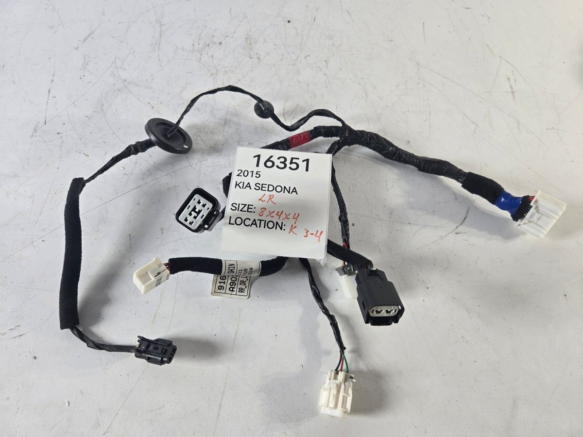 2015 2018 Kia Sedona Left Driver Sliding Door Wire Wiring Harness OEM 91650A9020