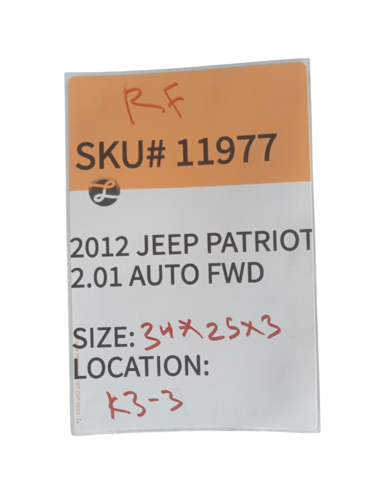 2012-2015 Jeep Patriot Right Front Door Window Glass W Factory Tint OEM 11977