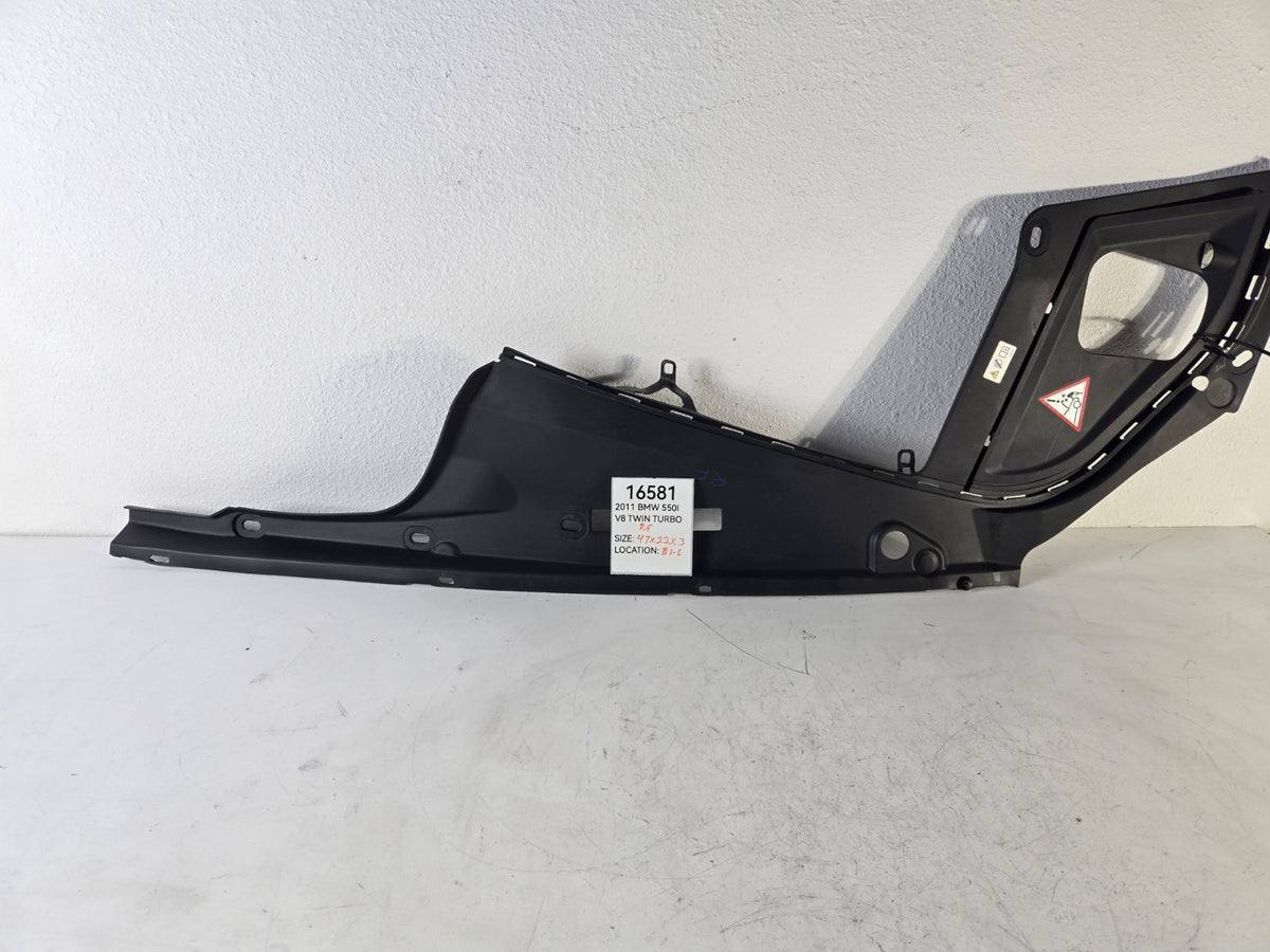 2010 2016 BMW 528i 535d 550i M5 Under Hood Seal Cover Panel Right Passenger OEM