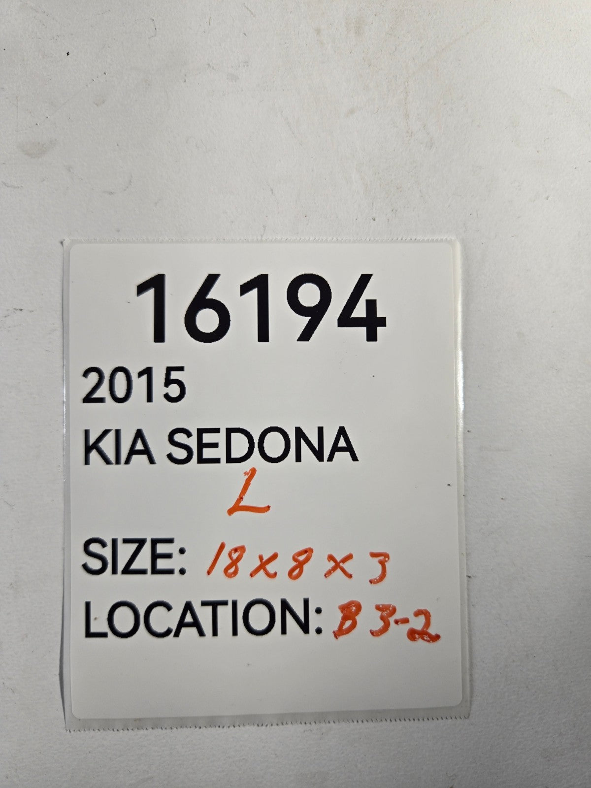 2015 2021 Kia Sedona Left Driver Side Sun Visor Sunvisor Beige OEM 85210A9200