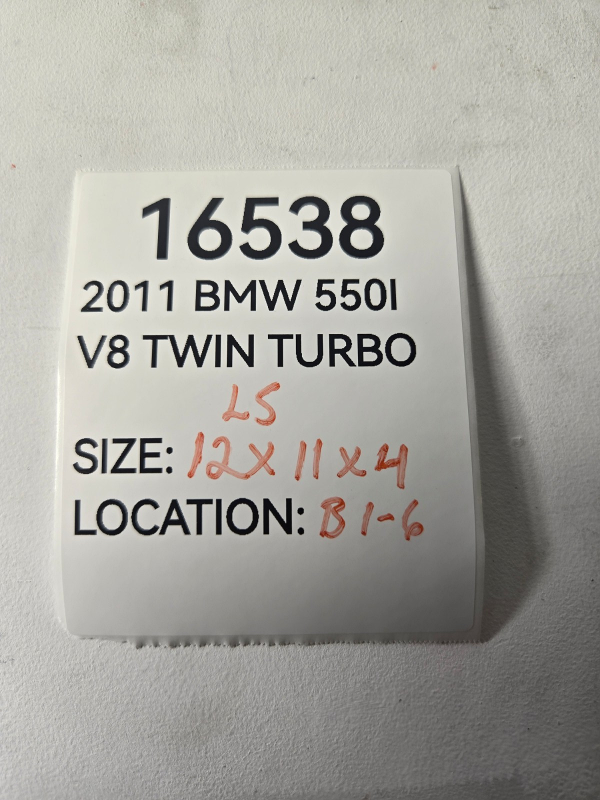 2010 2017 BMW 5 Series 550i Left Side Auxiliary Coolant Radiator OEM 17117805630