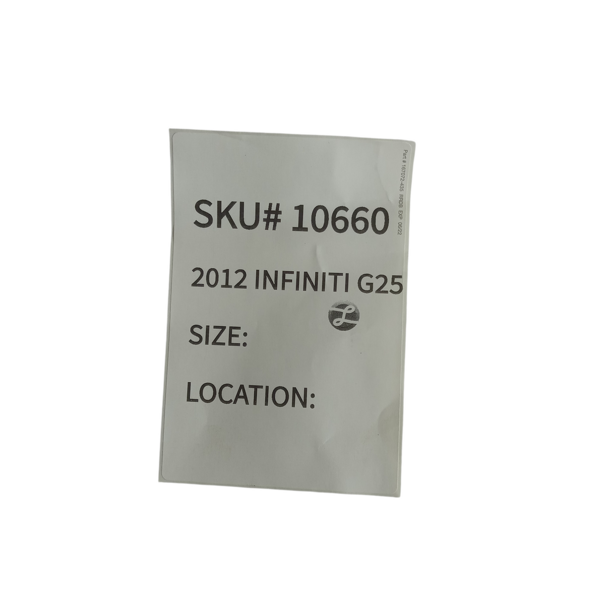 2011 2012 Infiniti G25 Radiator & Condenser B1D60JK90PNW OEM 10660