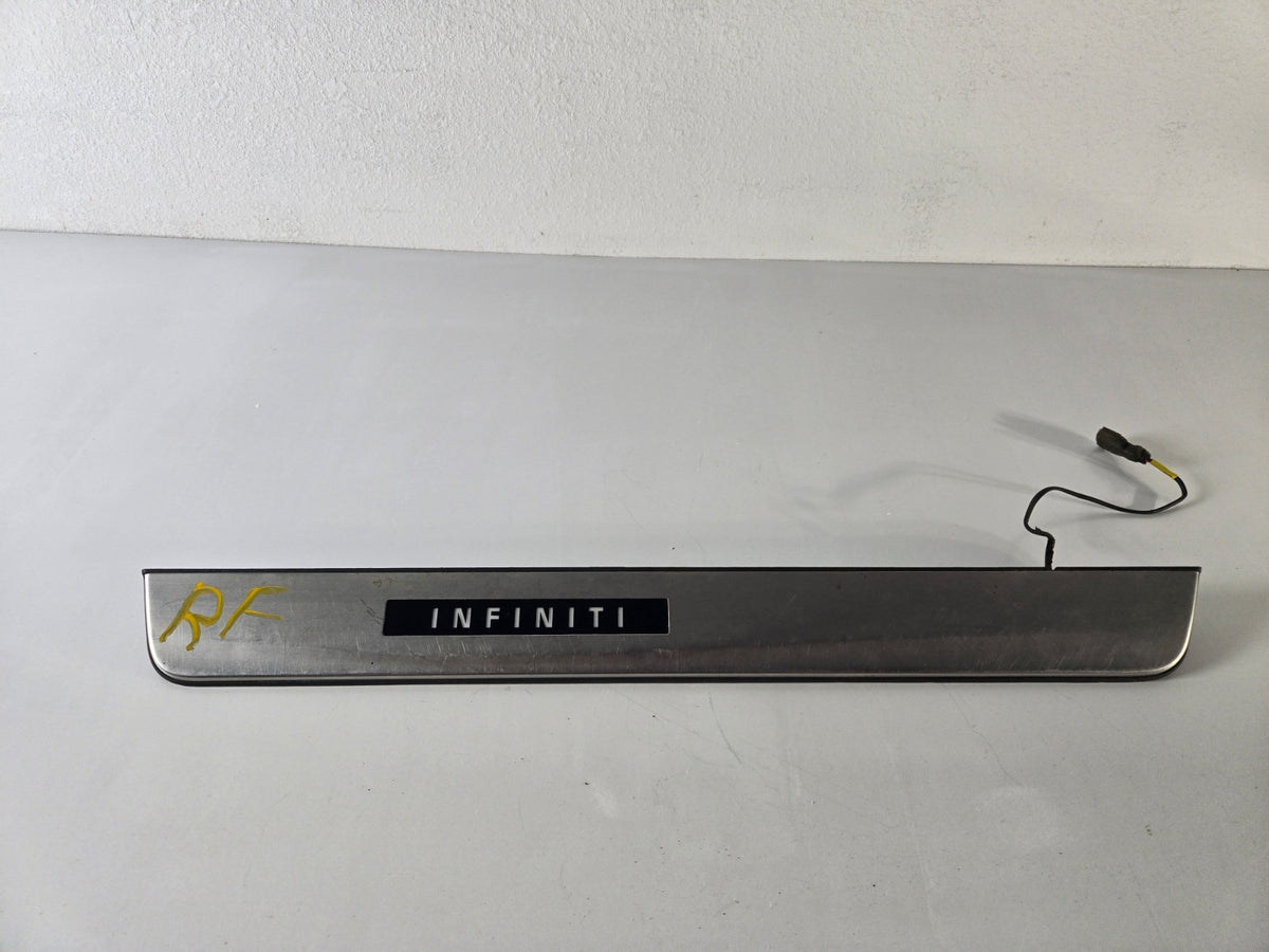 2014 2024 Infiniti Q Q50 Right Passenger Front Door Sill Scuff Plate Trim OEM