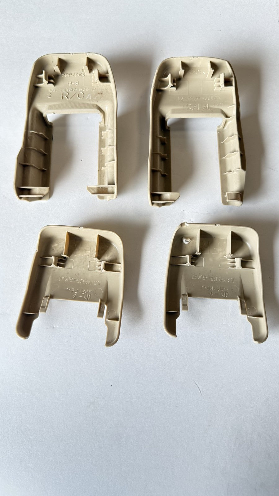 Lexus LS460 Seat Track Bracket Cover Set 72127-50040-A1 Genuine OEM