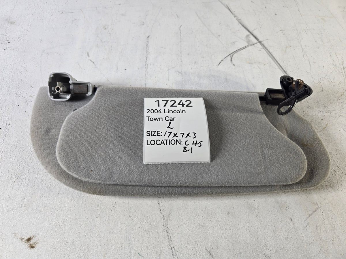 2004 Lincoln Town Car Left Driver Side Front Sun Visor Sunvisor Glass OEM