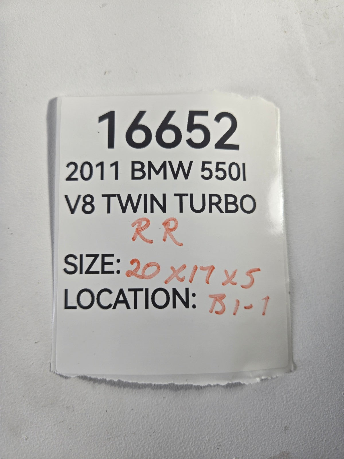 2010 2016 BMW 528i 535d 535i 550i Right Rear Suspension Lower Control Arm OEM