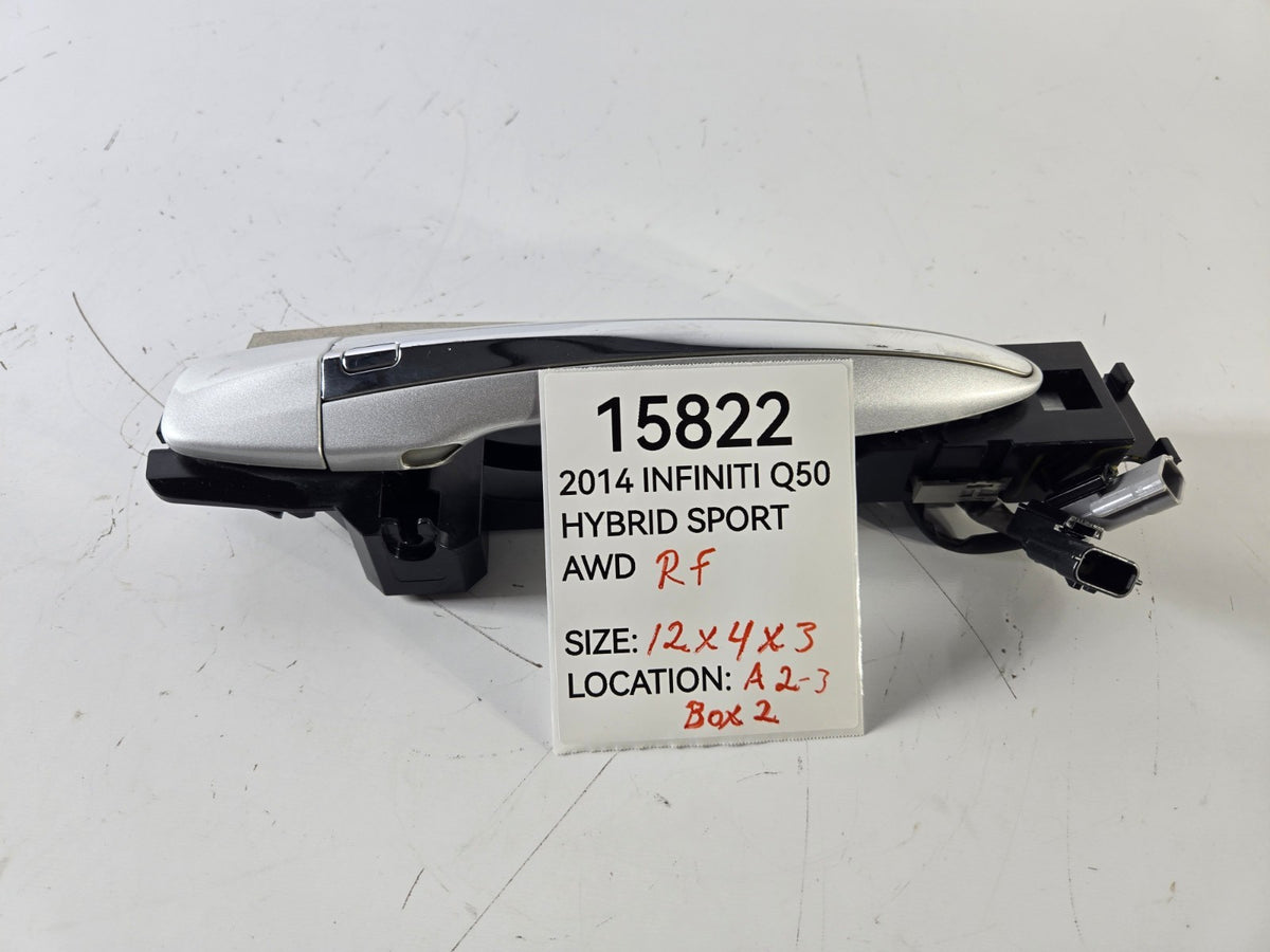 2014 2024 Infiniti Q50 Right Passenger Front Door Handle Opener Exterior OEM