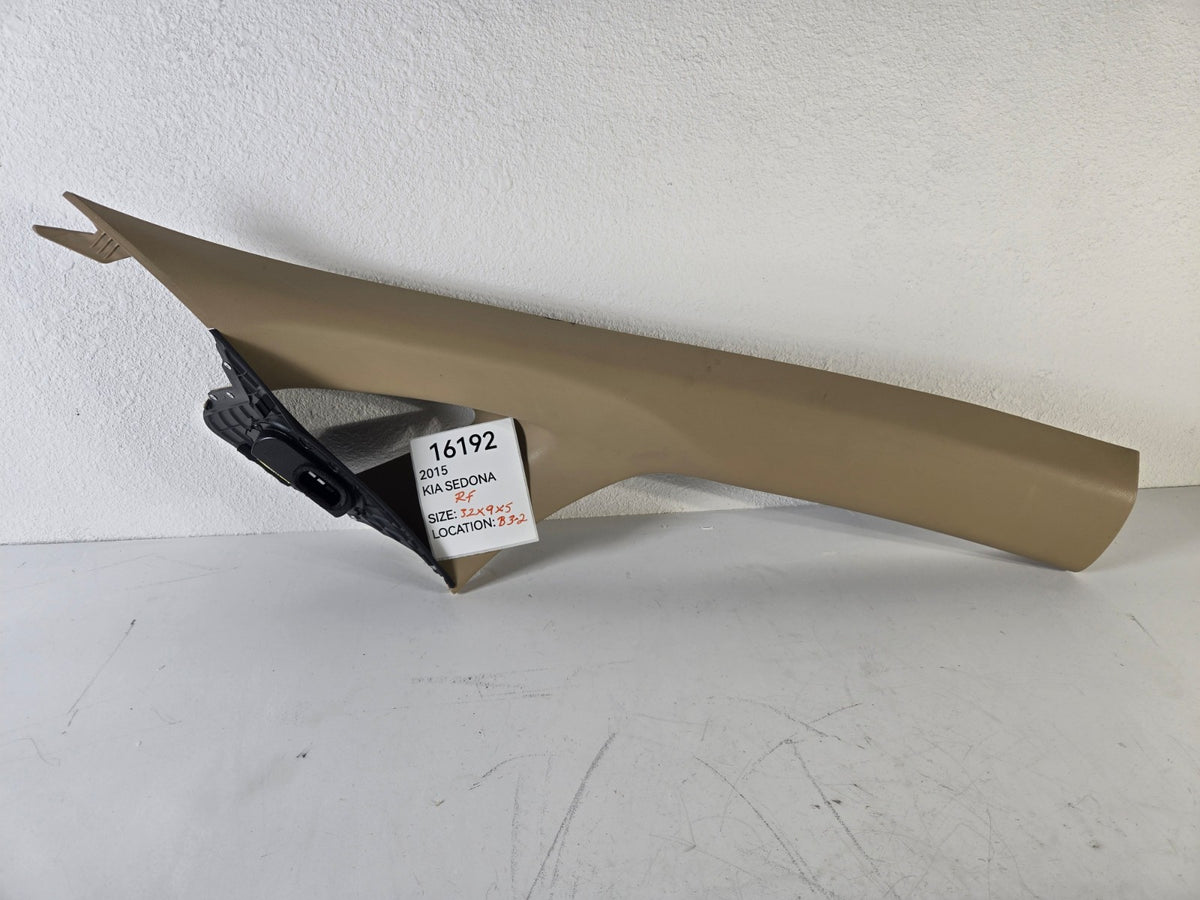 2015 2018 Kia Sedona Right Passenger Front A Pillar Inner Trim OEM 85820A9000