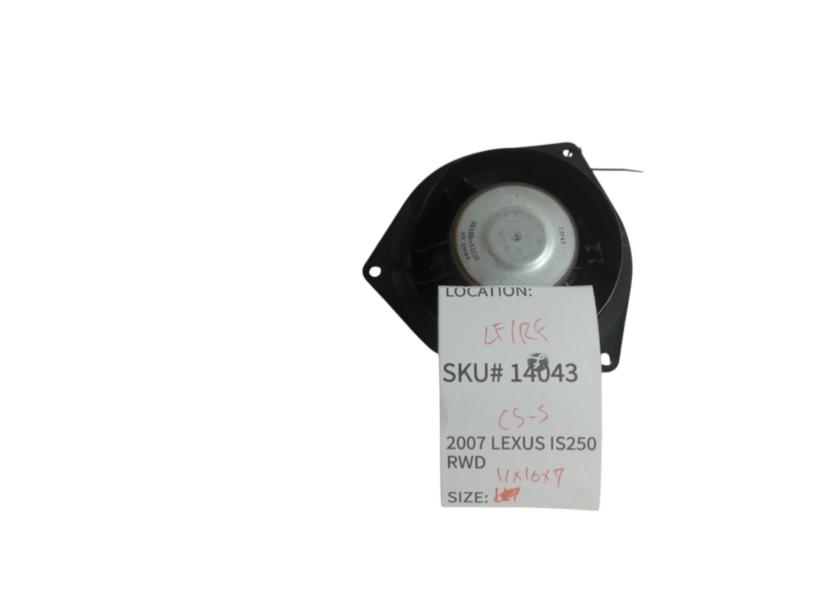 2007-2008 Lexus IS250 Left Right Front Lower Door Speaker 86160-53210 OEM 14043